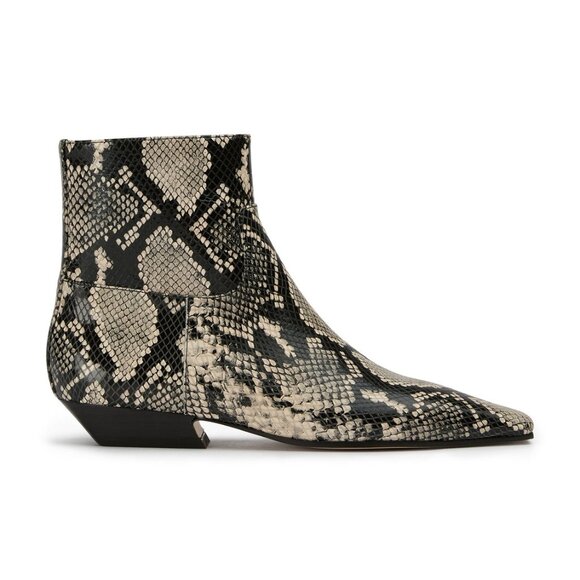 Tony Bianco Rupert Boot in Ecru Snake SKIN LEATHER ANKLE like new